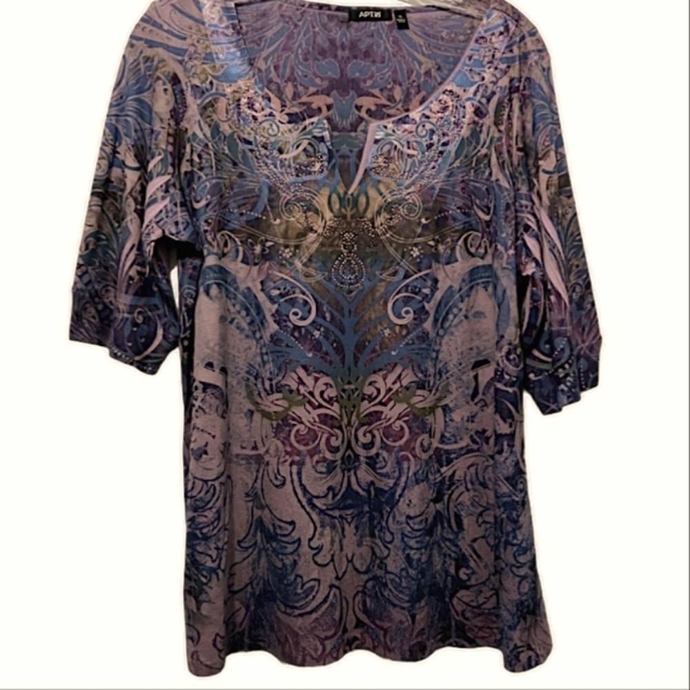 Apt. 9 plum sublimation top